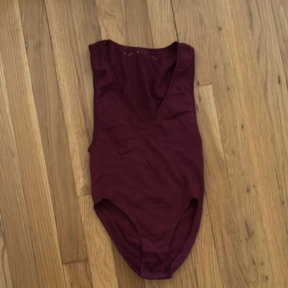 Urban Outfitters Out from Under Burgundy Tank Top Body Suit
